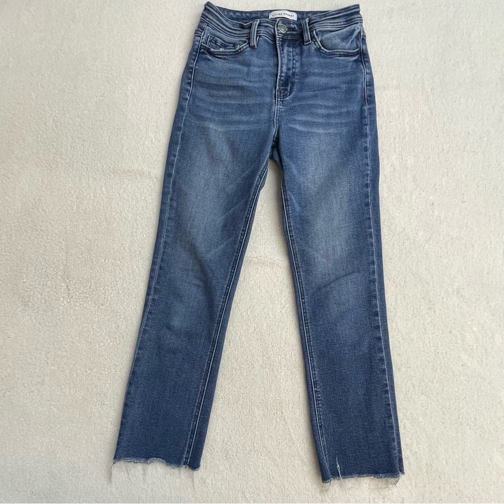 Flying Monkey High Rise Stretch Skinny Jeans Women’s 27 Indigo - Picture 2 of 7